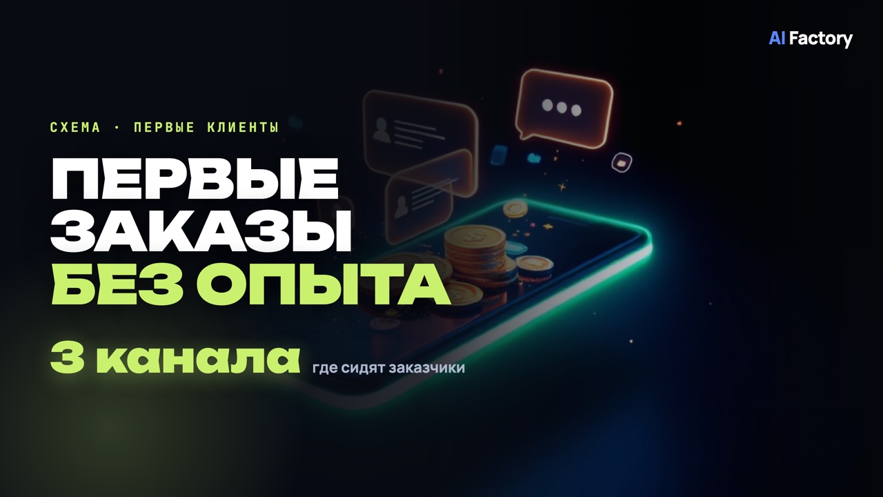 Первые заказы