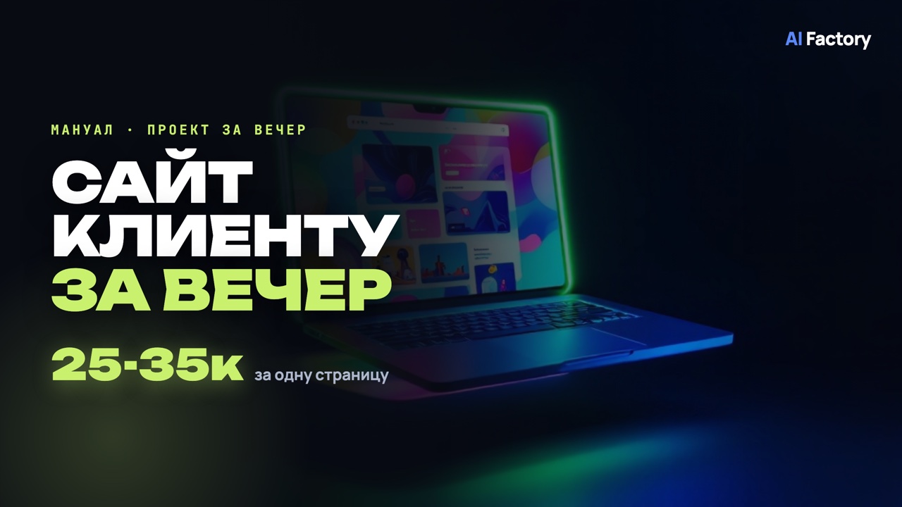 Сайт клиенту за вечер